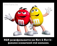 Как расшифровывается название конфеток M&M’s?