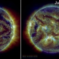 НАСА опубликовало изображение эволюции гигантской стрелки на Солнце