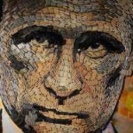 Украинская художница создала портрет Путина из гильз