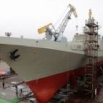 Новый фрегат "Адмирал Макаров" готовят к спуску на воду