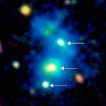Астрономам обнаружили «четверку» сверхмассивных черных дыр